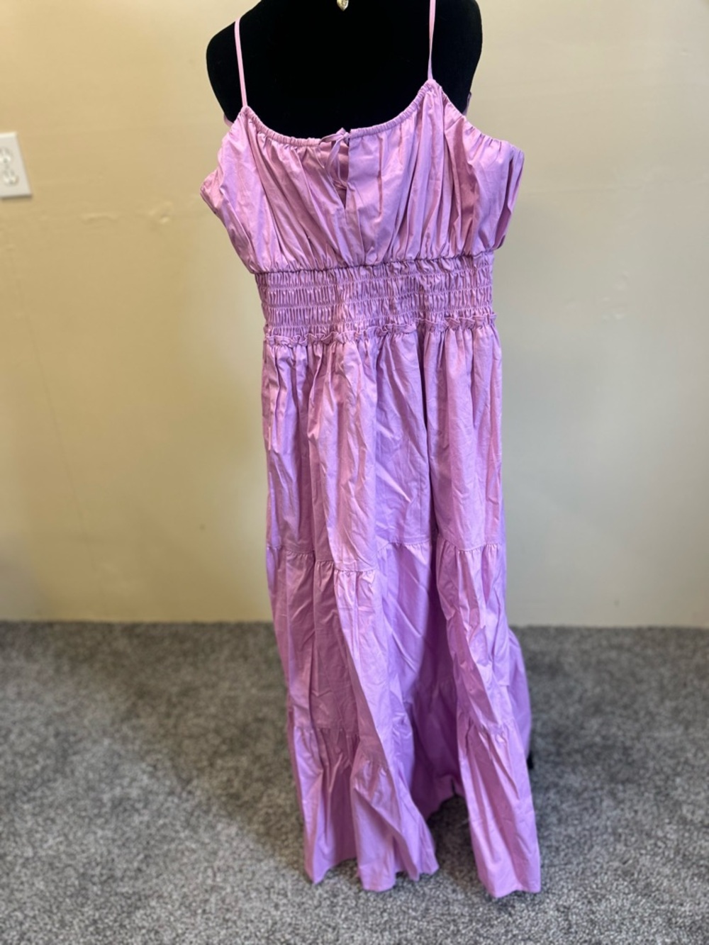 Wayf Lavender Spaghetti Strap Dress